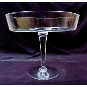 Pair Of Blown Glass Cake Stands - 20th Century -