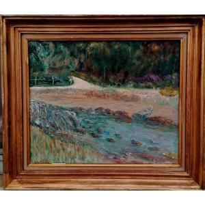Oil On Canvas - Post Impressionist - Landscape - 20th Century -