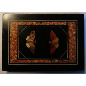 Marble Marquetry - Hard Stones - Butterflies - Italy - 19th Century - 