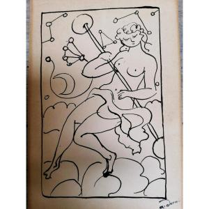 ANDRE DERAIN - GRAVURE - JEUNE FEMME DANS LES NUAGES -