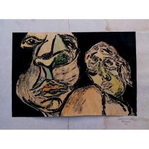 GERHARD DRACH 1941-2011 - ENCRE DE CHINE - PORTRAITS - ECOLE AUTRICHIENNE - 
