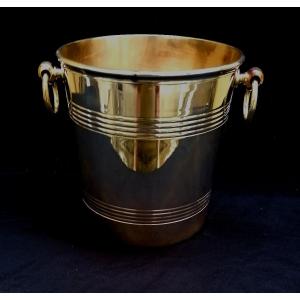 SCEAU A CHAMPAGNE - METAL ARGENTE - ERCUIS - XXEME SIECLE
