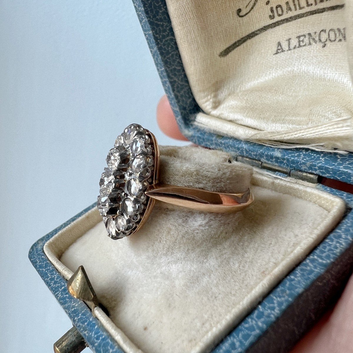 Late Victorian Era Diamond Solitaire Engagement Ring 1.23ct K/I1 GIA