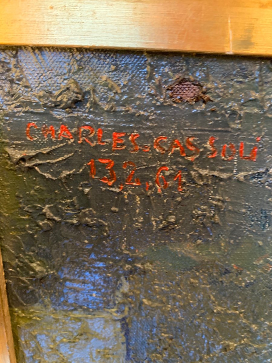 Huile Sur Toile   Charles  Cassoli-photo-3