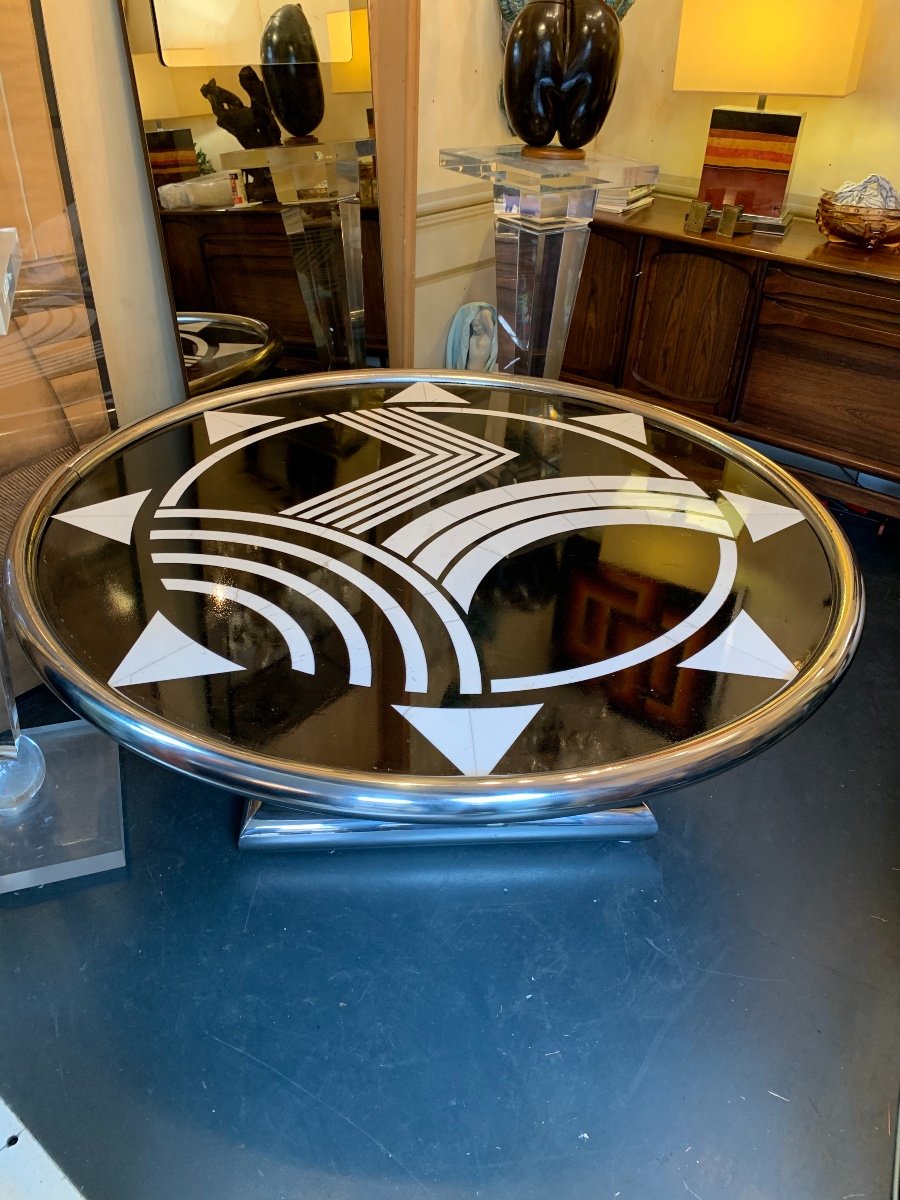 Art Deco Marble Coffee Table