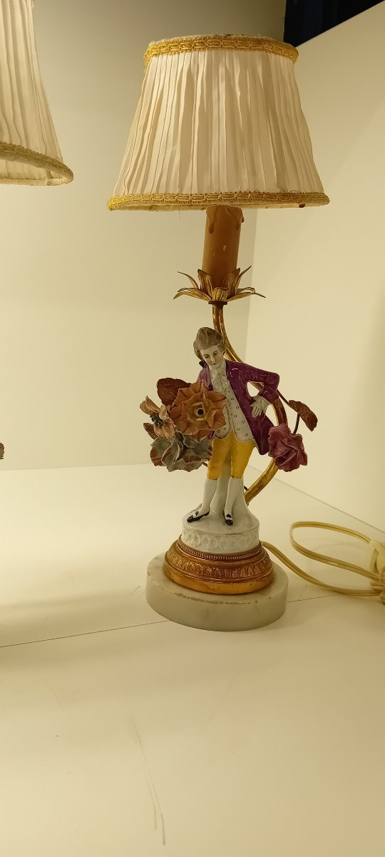 2 lampes de chevet monsieur et madame -photo-2