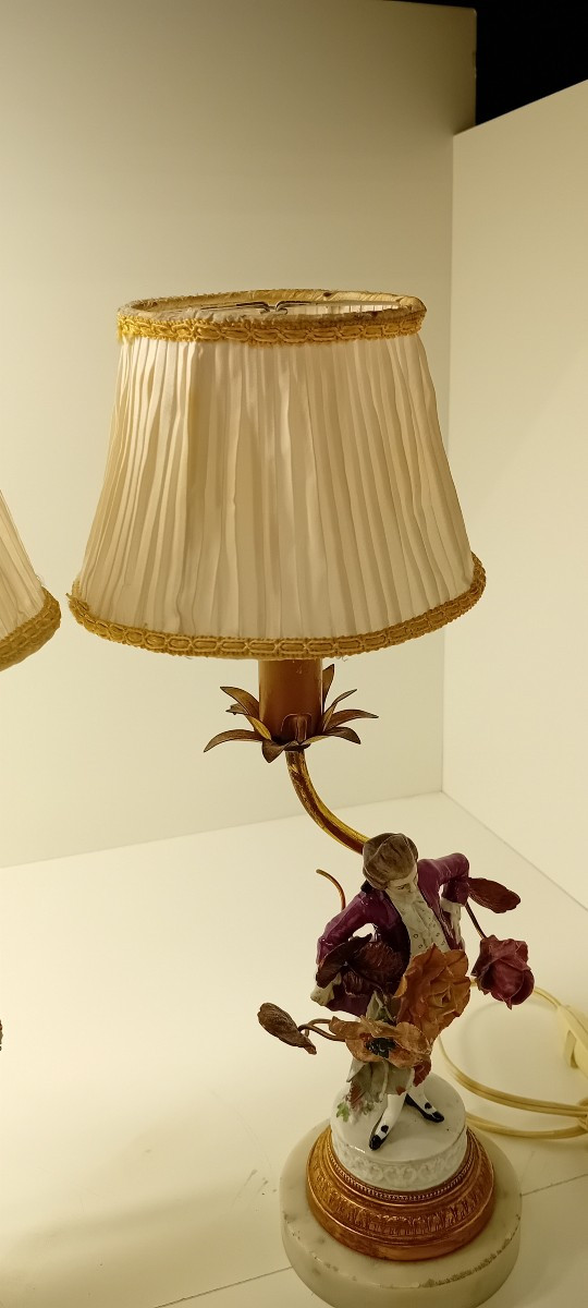 2 lampes de chevet monsieur et madame -photo-2