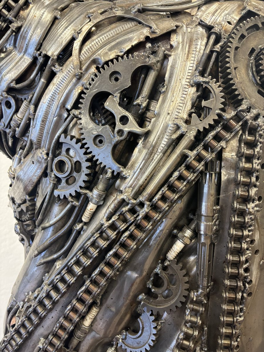 Statue de la liberté en pièce automobiles (metal)-photo-2