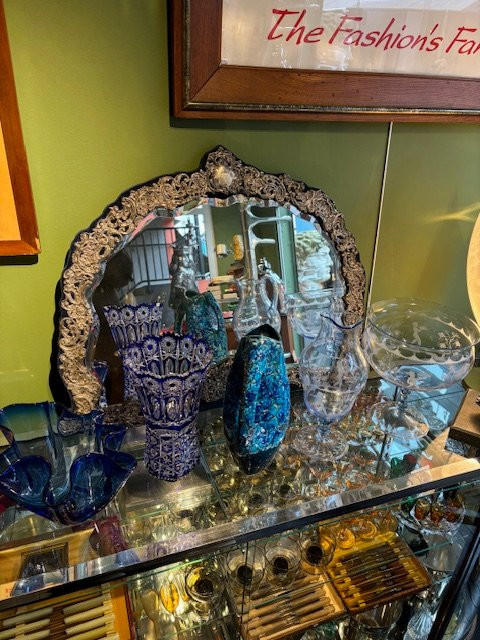 Large Solid Silver Mirror-photo-2