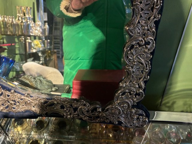 Large Solid Silver Mirror-photo-4