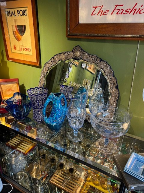 Large Solid Silver Mirror-photo-1