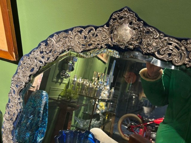 Large Solid Silver Mirror-photo-3