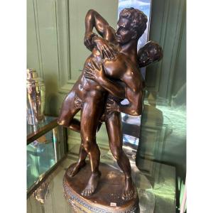 Wrestler's Status In Plaster 