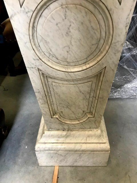 Pair Of Neoclassical Marble Pedestals-photo-2