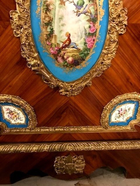 Kingwood And Porcelain Cabinet-photo-3