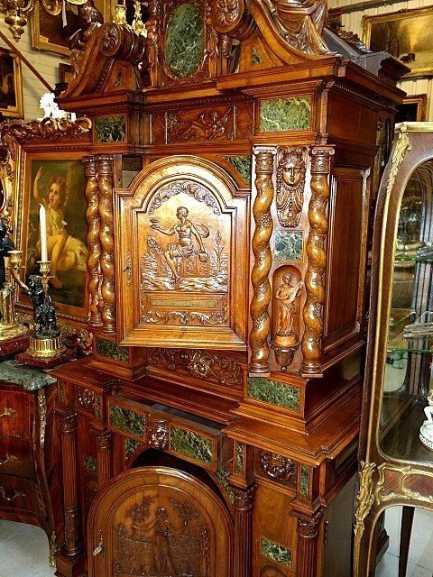 Renaissance Style Wallnut Cabinet-photo-1