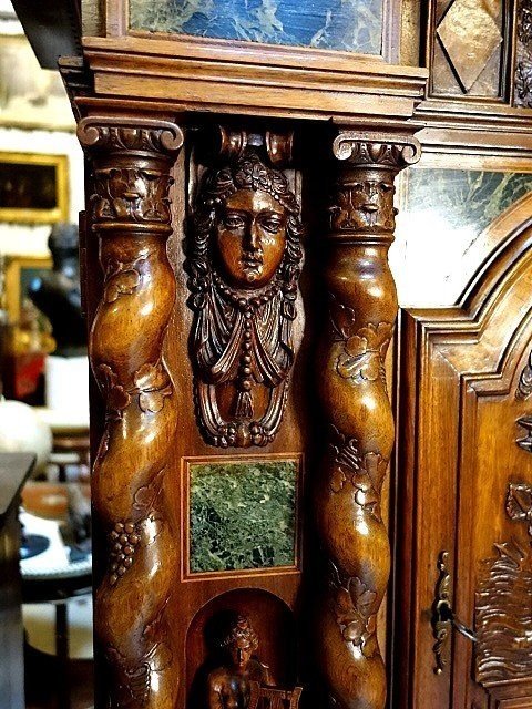 Renaissance Style Wallnut Cabinet-photo-6