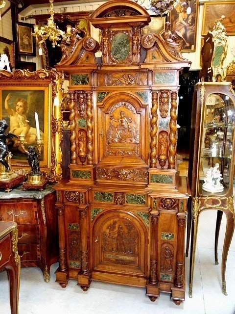 Renaissance Style Wallnut Cabinet