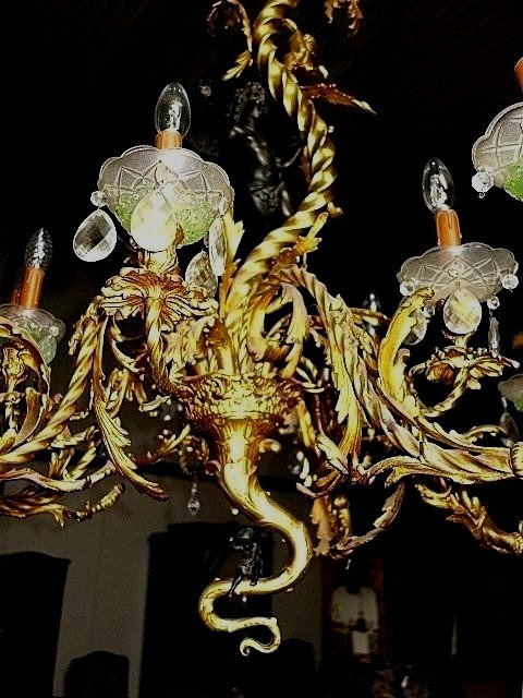 Large Louis XV Style Chandelier-photo-3