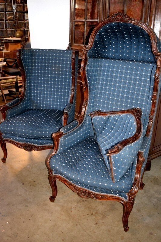 Pair Of Confessional Armchairs ;19th Century-photo-1