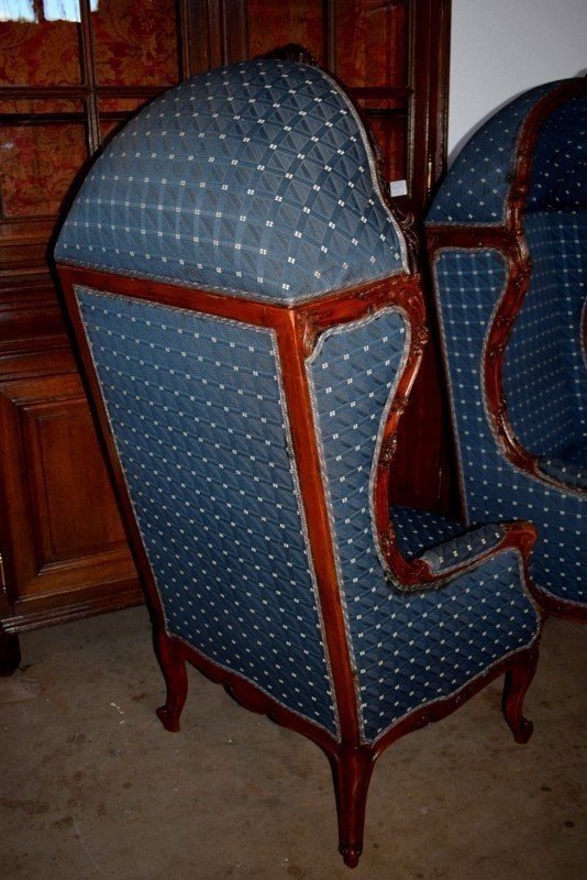 Pair Of Confessional Armchairs ;19th Century-photo-6