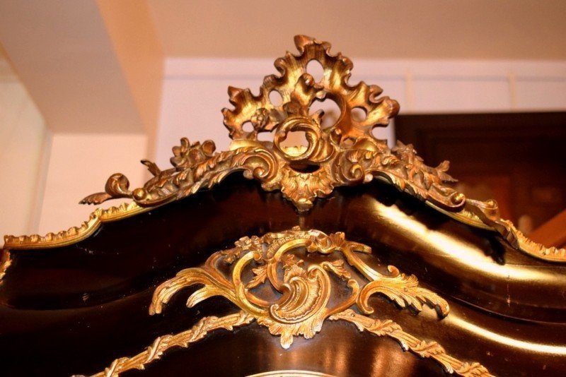 Rare Vitrine En Marqueterie Boulle-photo-3
