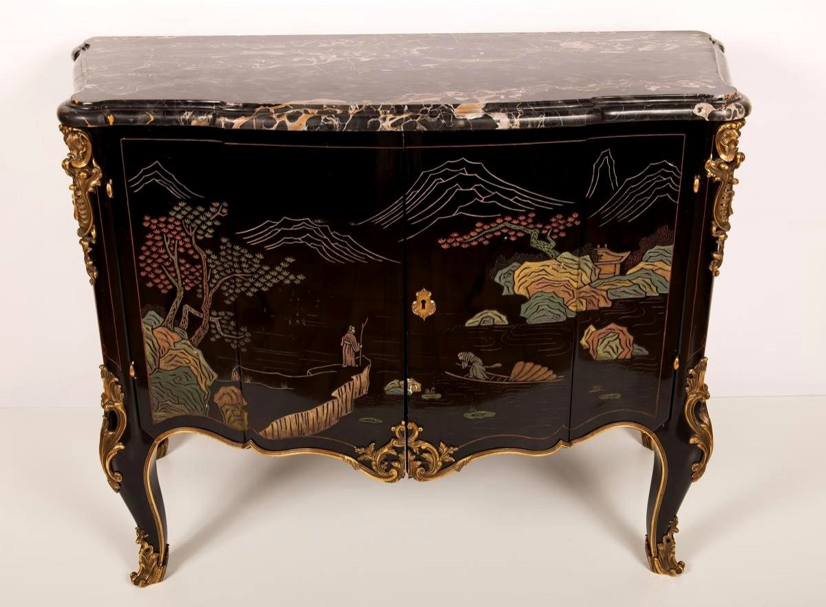 Louis XV Style Chinese Lacquer Furniture-photo-4