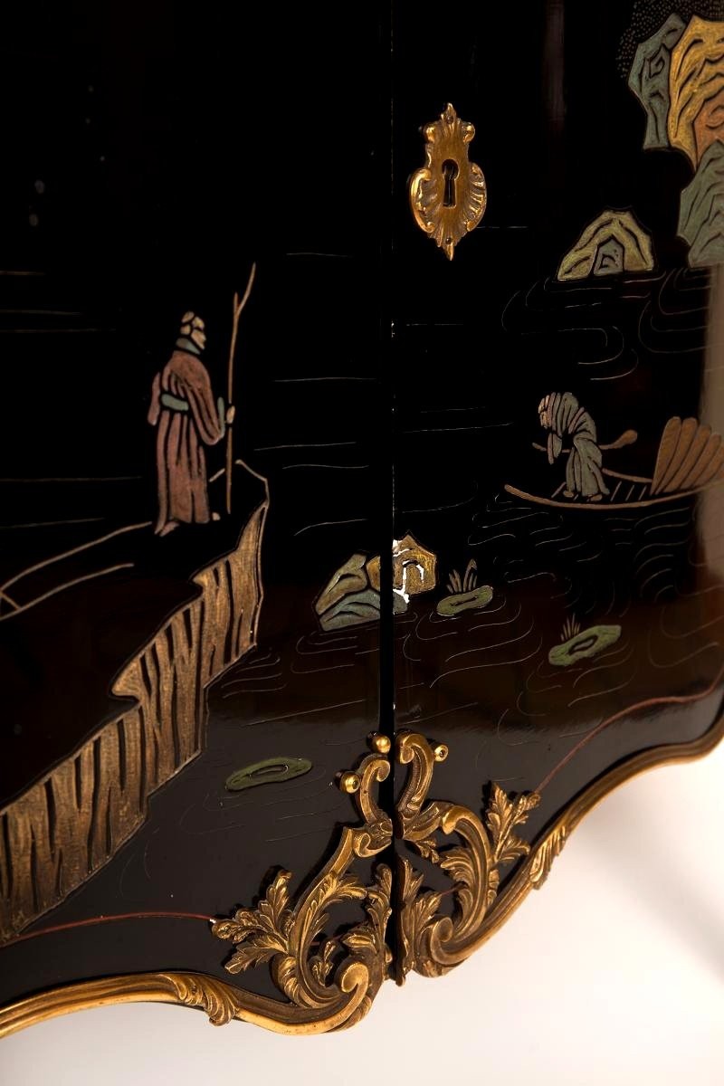 Louis XV Style Chinese Lacquer Furniture-photo-4
