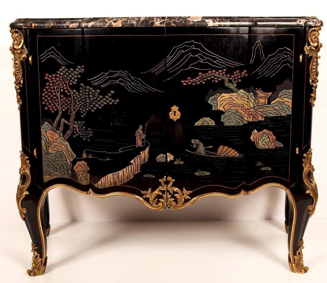 Louis XV Style Chinese Lacquer Furniture-photo-7