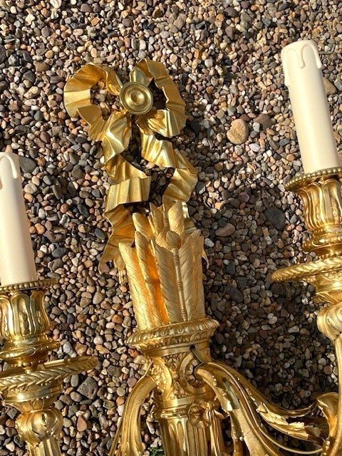 Paire d'Appliques Louis XVI -photo-2