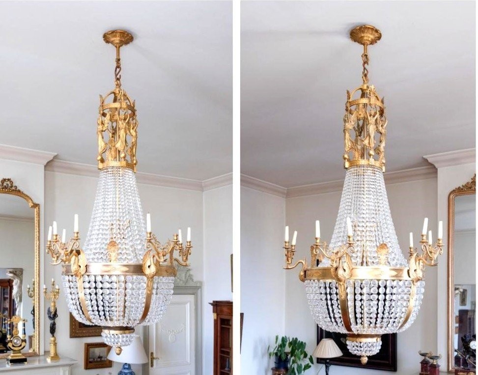 Paire De Lustres Mongolfière d'une Taille gigantesque 