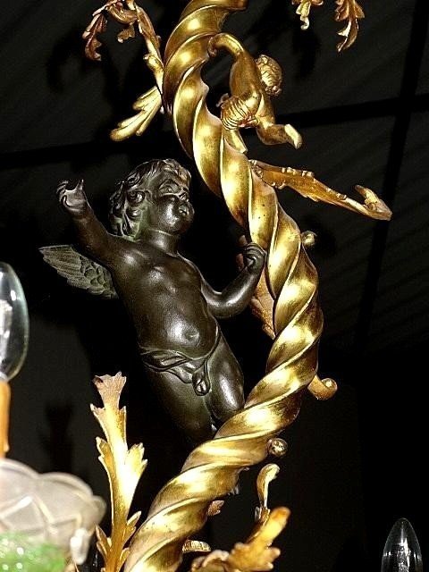 Rococo-style Chandelier With Cupids-photo-4