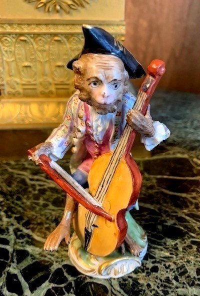 Orchestre en porcelaine de Meissen ( Affenkappelle )-photo-2