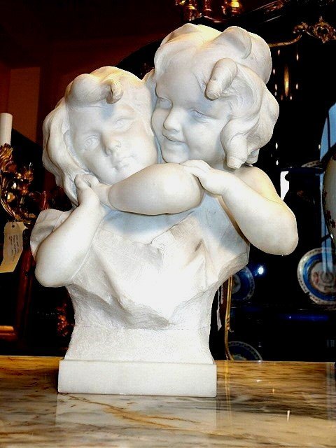 Belle Epoque Marble Sculpture-photo-1