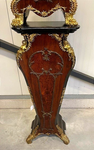 Pendule et sa gaine de style Louis XV -photo-3