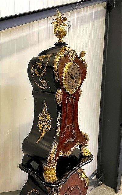 Pendule et sa gaine de style Louis XV -photo-8