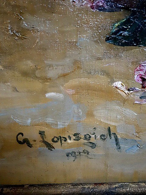 Painting Depicting A Bouquet Of Flowers-photo-2