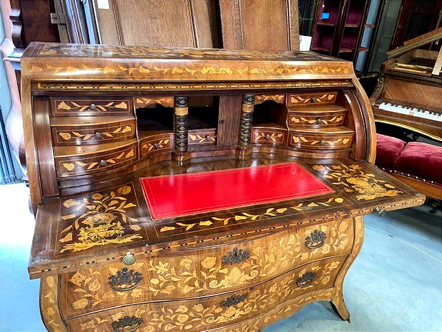 Dutch Marquetry Desk -photo-3
