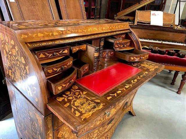 Dutch Marquetry Desk -photo-4