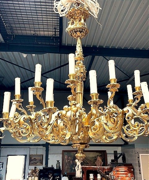 Grand lustre Napoleon III