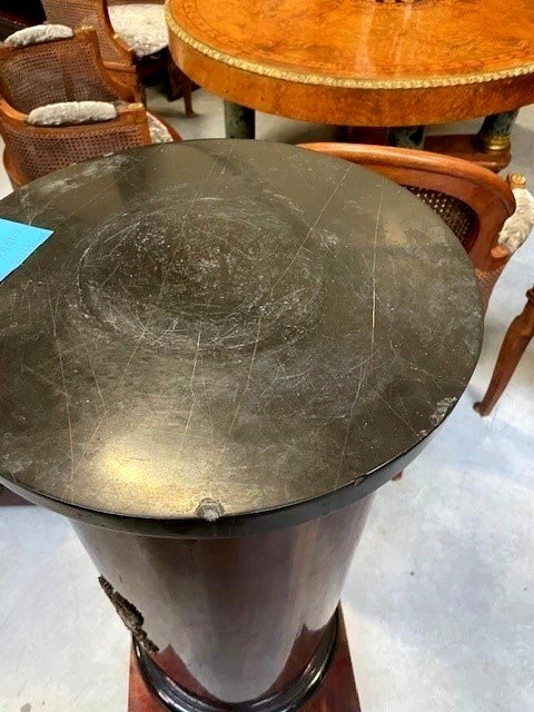 Pair Of Early 19th Century Mahogany Columns -photo-1
