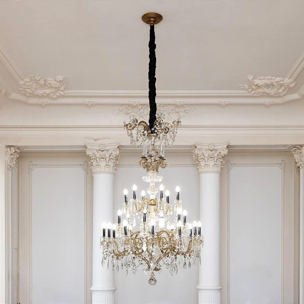 Monumental Baccarat Crystal Chandelier 