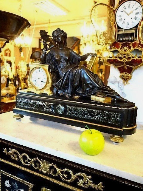 Bronze And Marble Clockset-photo-1