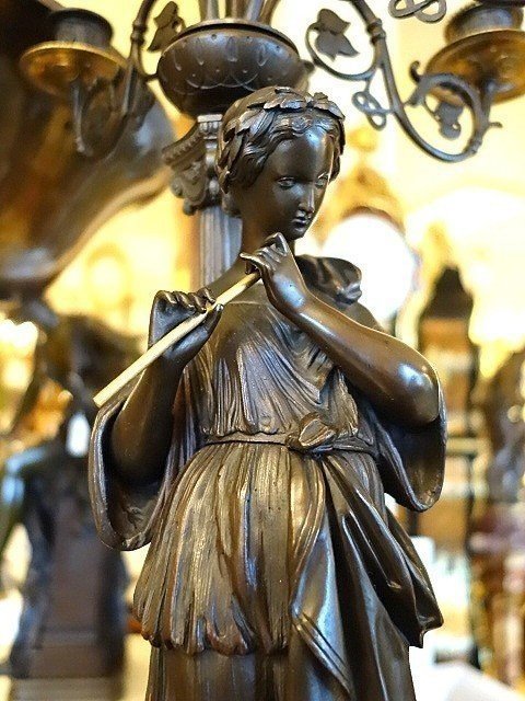 Bronze And Marble Clockset-photo-5