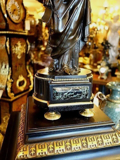 Bronze And Marble Clockset-photo-6