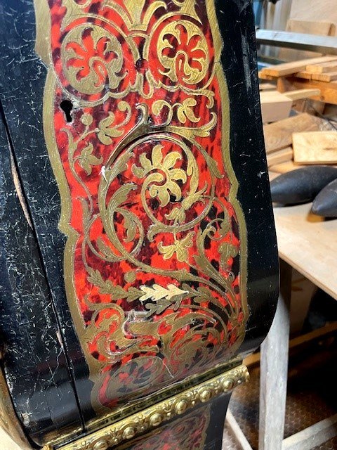 Régulateur en marqueterie Boulle-photo-6