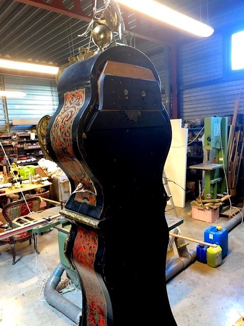 Régulateur en marqueterie Boulle-photo-7