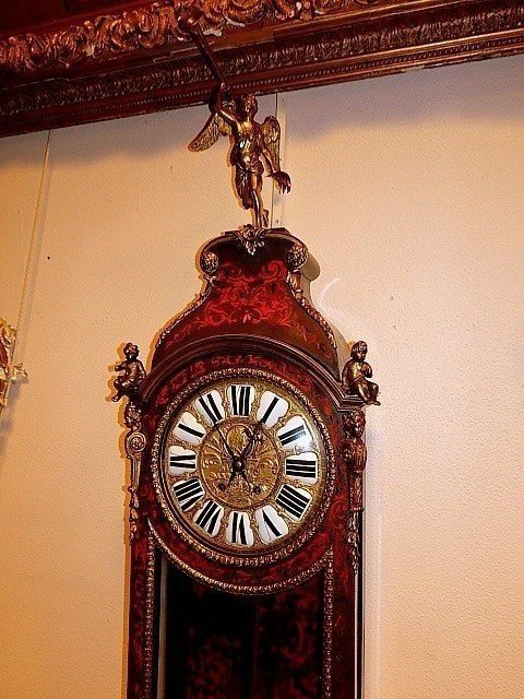 Régulateur en marqueterie Boulle-photo-3