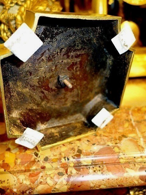 Palatial Size Pair Of Marble And Bronze Vases-photo-2