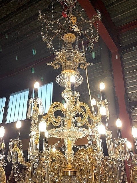 Monumental Baccarat Crystal Chandelier-photo-3